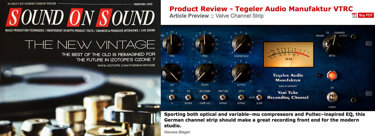 Product Review - Tegeler Audio Manufaktur VTRC